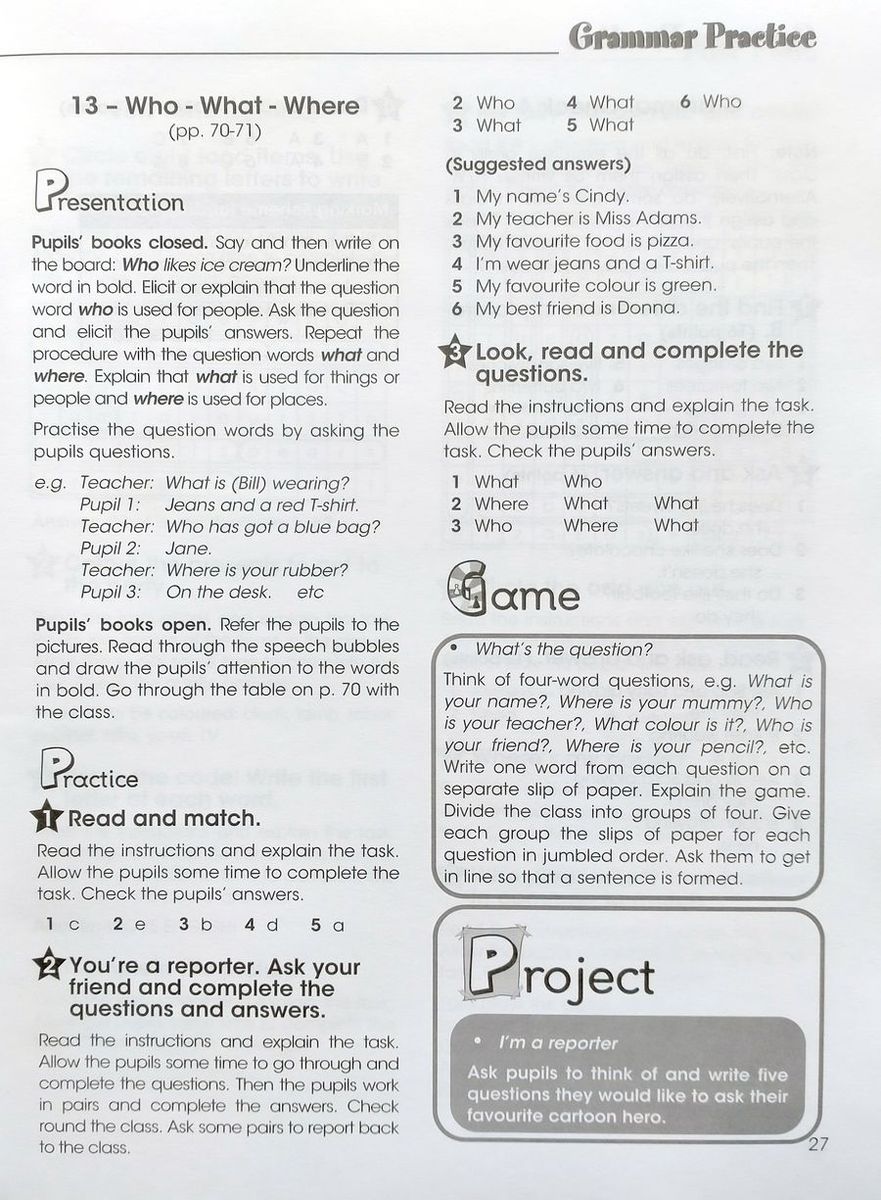 Fairyland 2 Vocabulary and Grammar Practice Teacher's Book