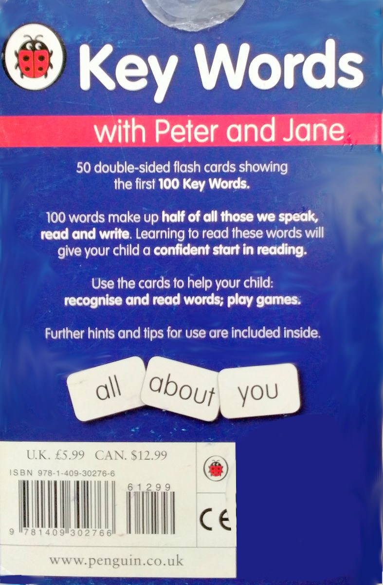 Key Words Flash Cards