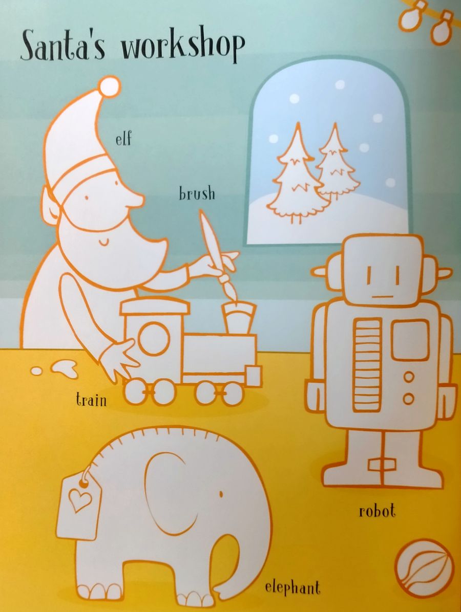 Usborne First Colouring Book Christmas