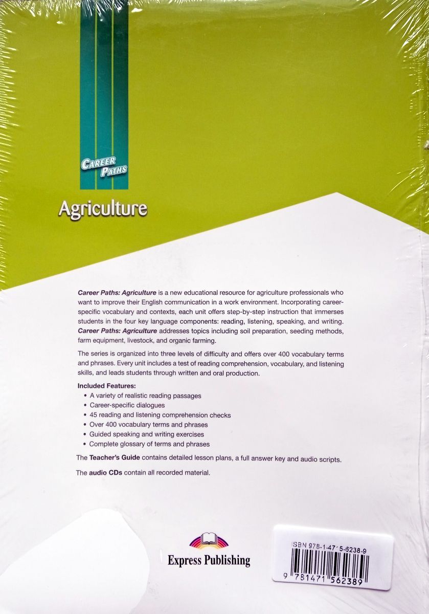 Career Paths Agriculture Teacher's Guide, Student's Book with Digibook and Online Audio