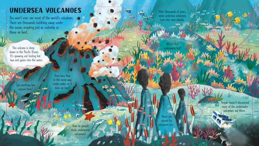 Usborne Lift-the-Flap Look Inside Volcanoes and Earthquakes