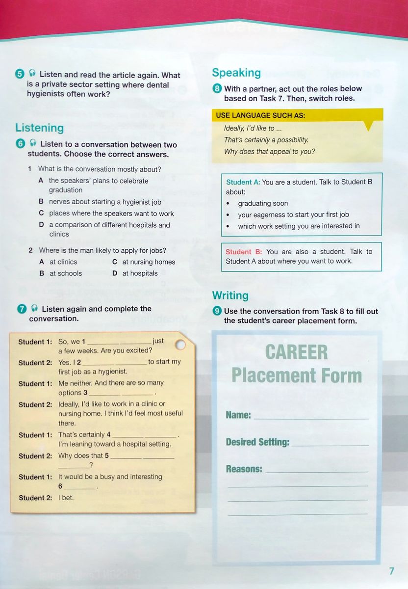 Career Paths Dental Hygienist Teacher's Guide, Student's Book with Digibook and Online Audio