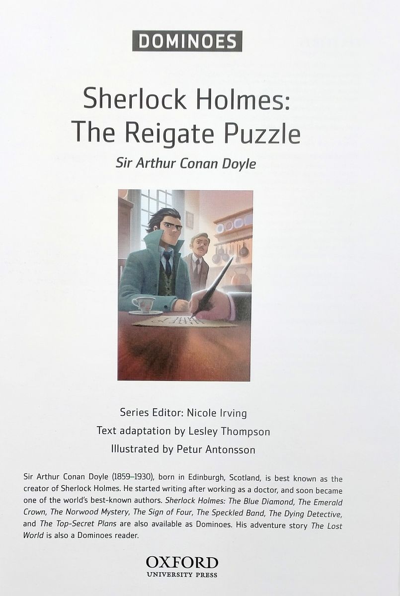 Dominoes  Starter Sherlock Holmes The Reigate Puzzle