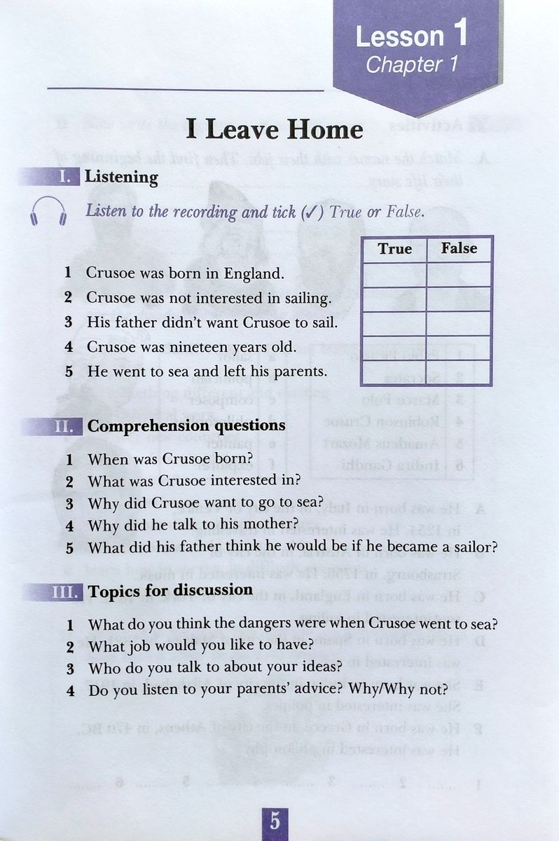 Graded Readers 2 Robinson Crusoe Activity Book