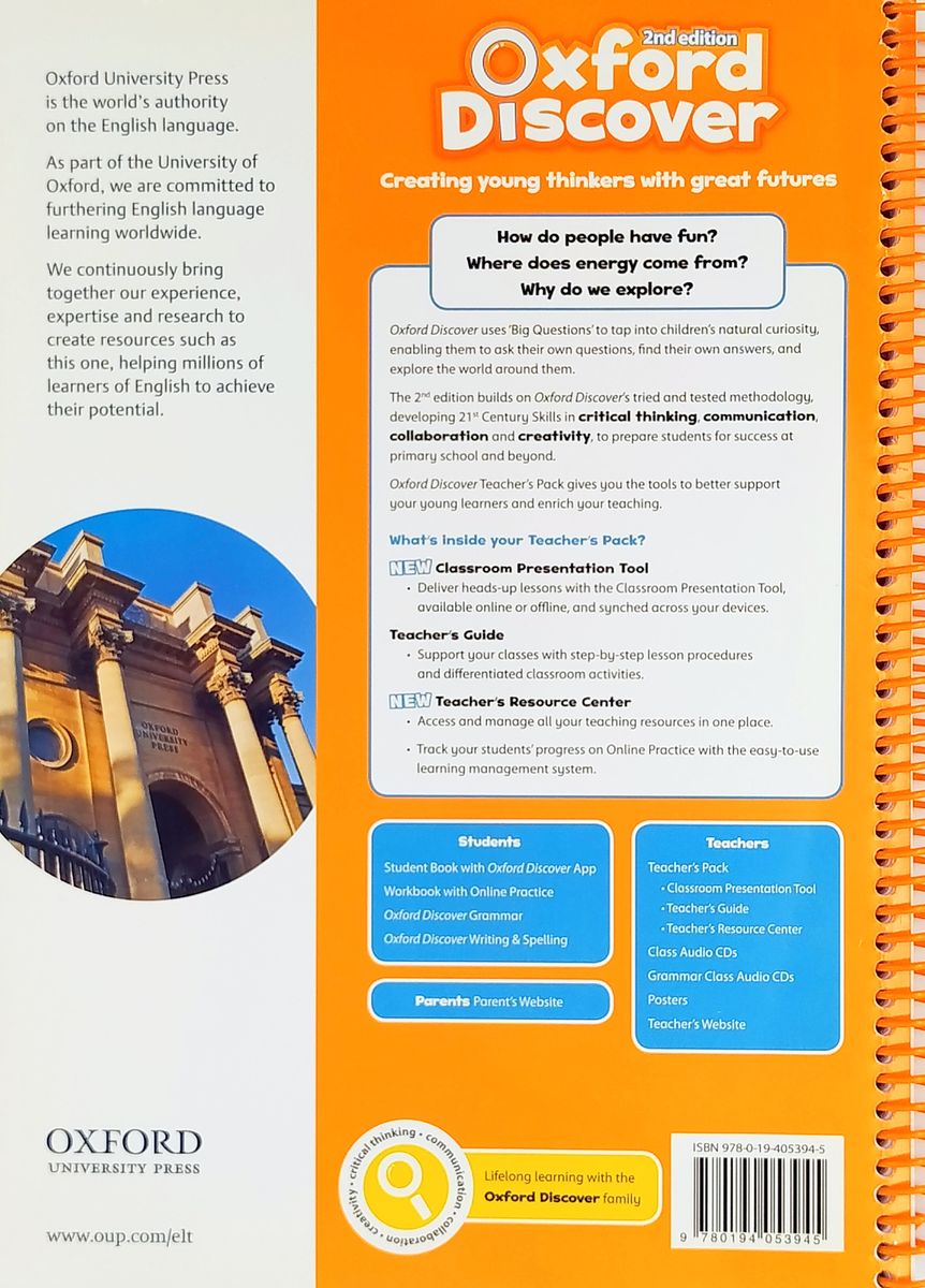 Oxford Discover (2nd edition) 3 Teacher's Book Pack (Teacher's Guide, CPT and Teacher Resource Center)