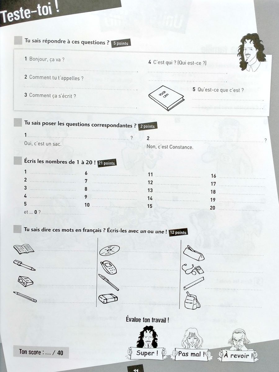 Amis et compagnie 1 Cahier