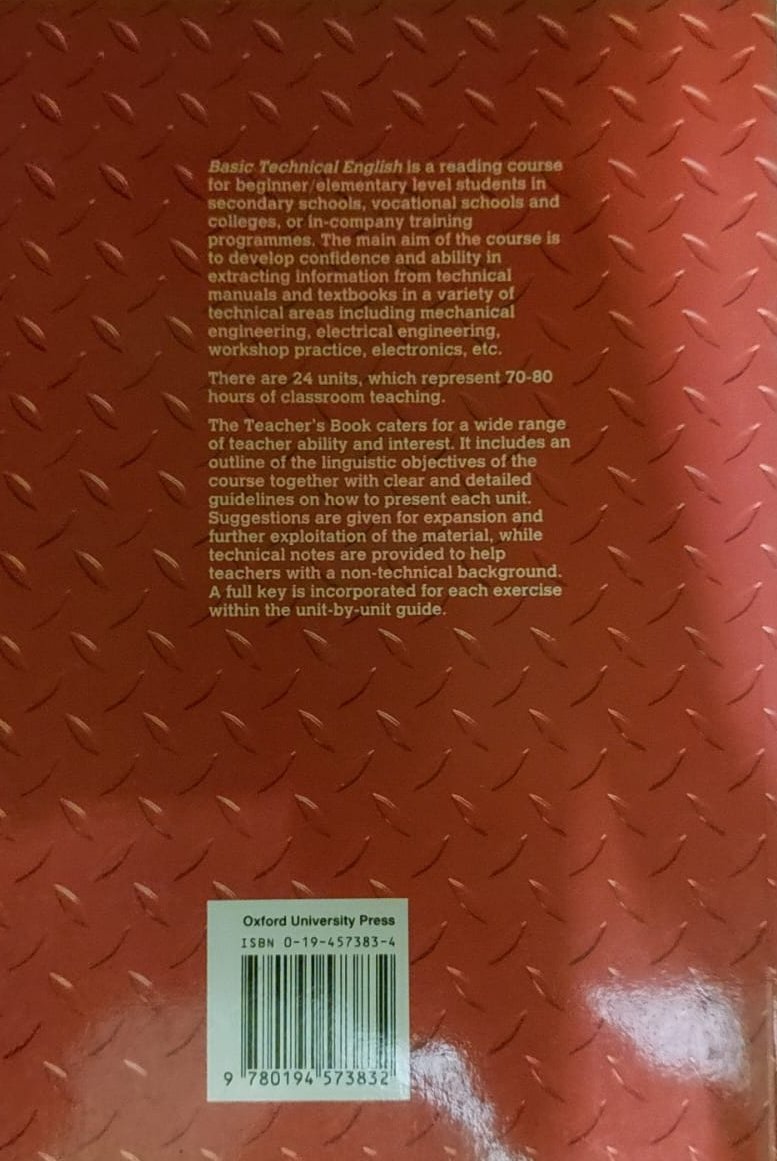 Basic Technical English Teacher's Book