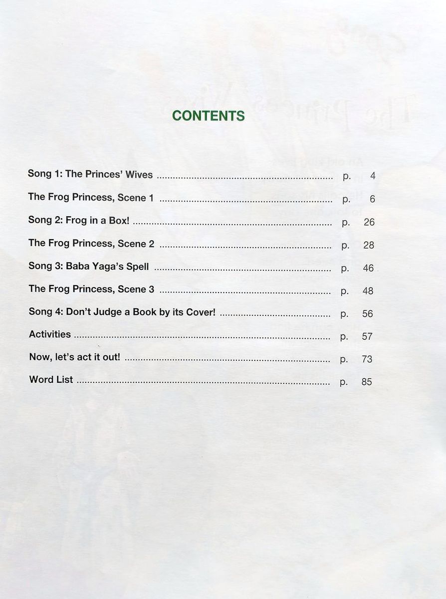 Storytime 3 A Folk Tale The Frog Princess with Application