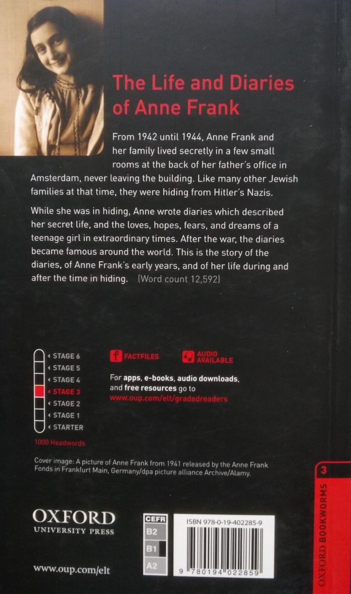 Oxford Bookworms Factfiles 3 The Life and Diaries of Anne Frank with Audio Download (access card inside)