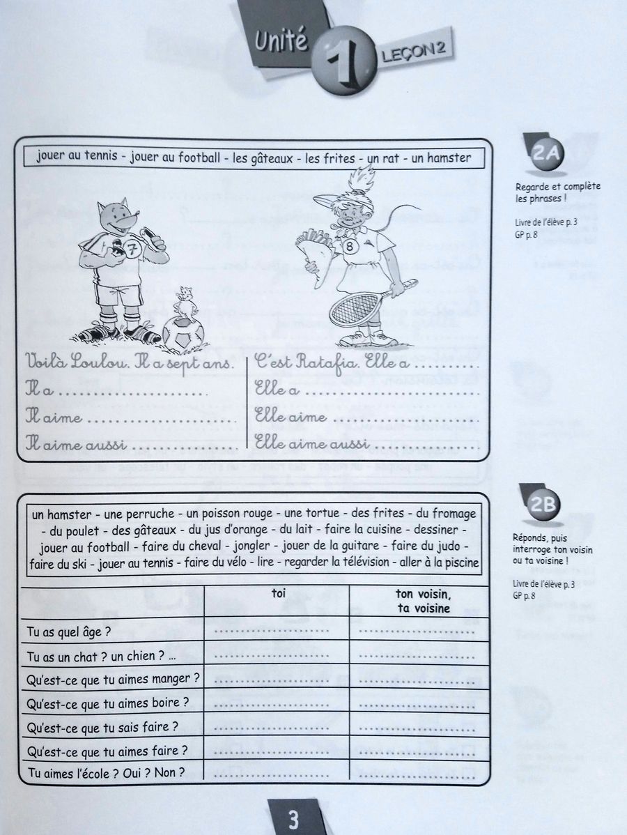 Alex et Zoe Plus 2 Cahier d'activites