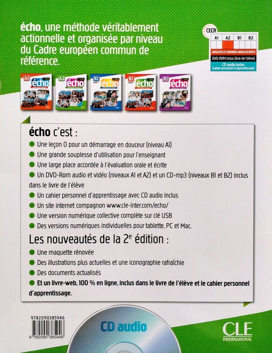 Echo 2eme edition A2 Fichier d'evaluation + CD