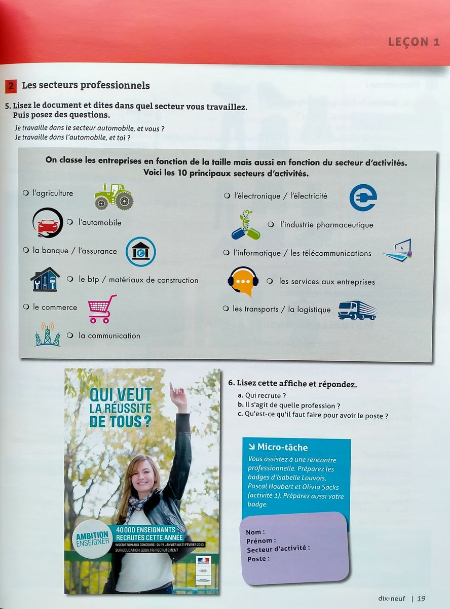 Quartier d'affaires A1 Livre + DVD-ROM