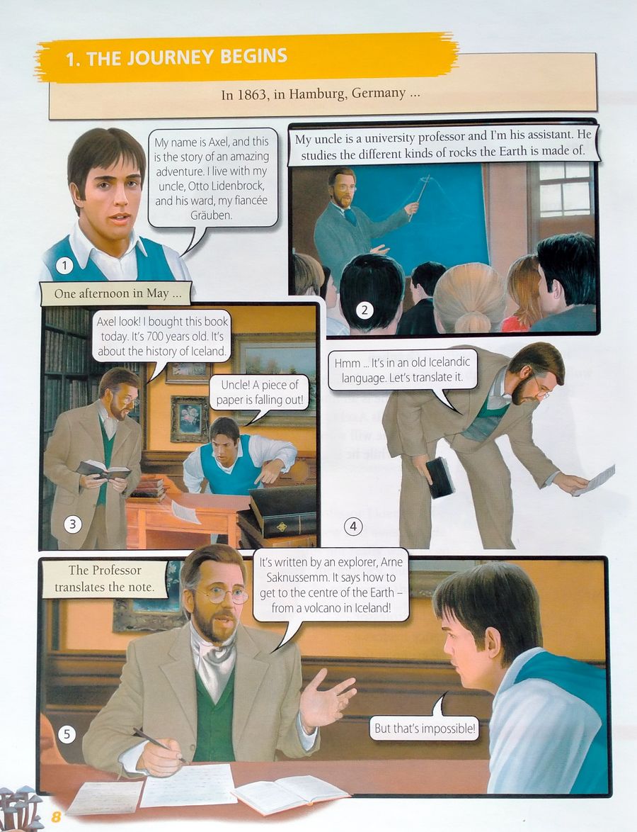Illustrated Readers 1 Journey to the Centre of the Earth