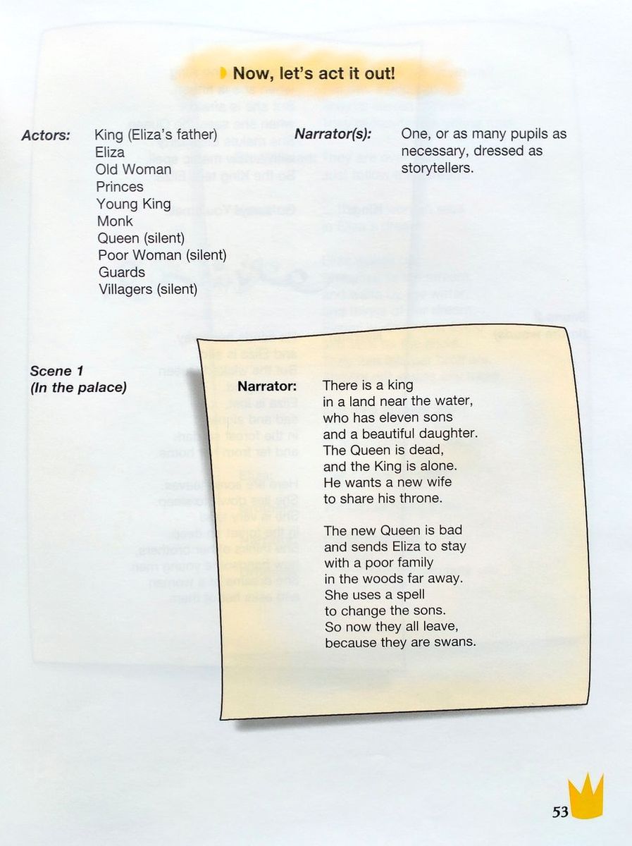 Storytime 1 Hans Christian Andersen The Wild Swans with Application