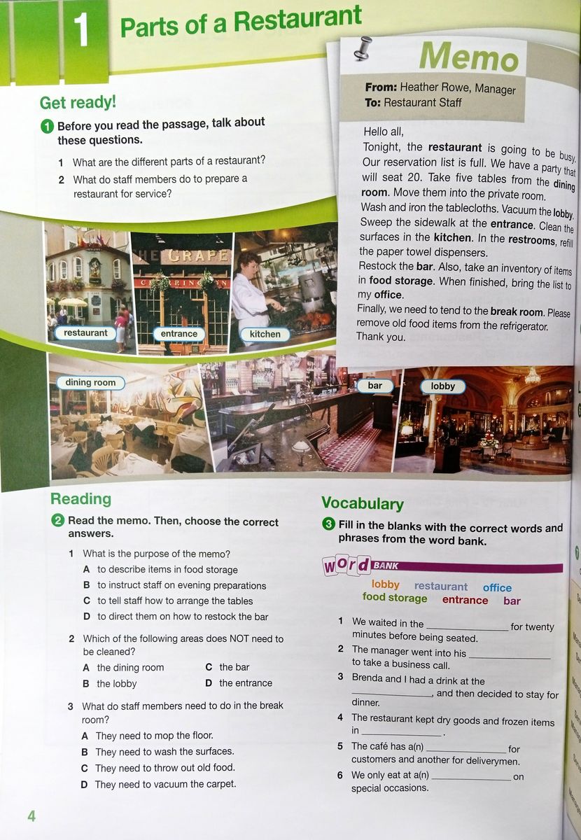 Career Paths Food Service Industries Teacher's Guide, Student's Book with Digibook and Online Audio
