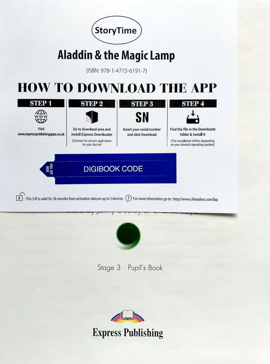 Storytime 3 A Folk Tale Aladdin and The Magic Lamp with Digibook