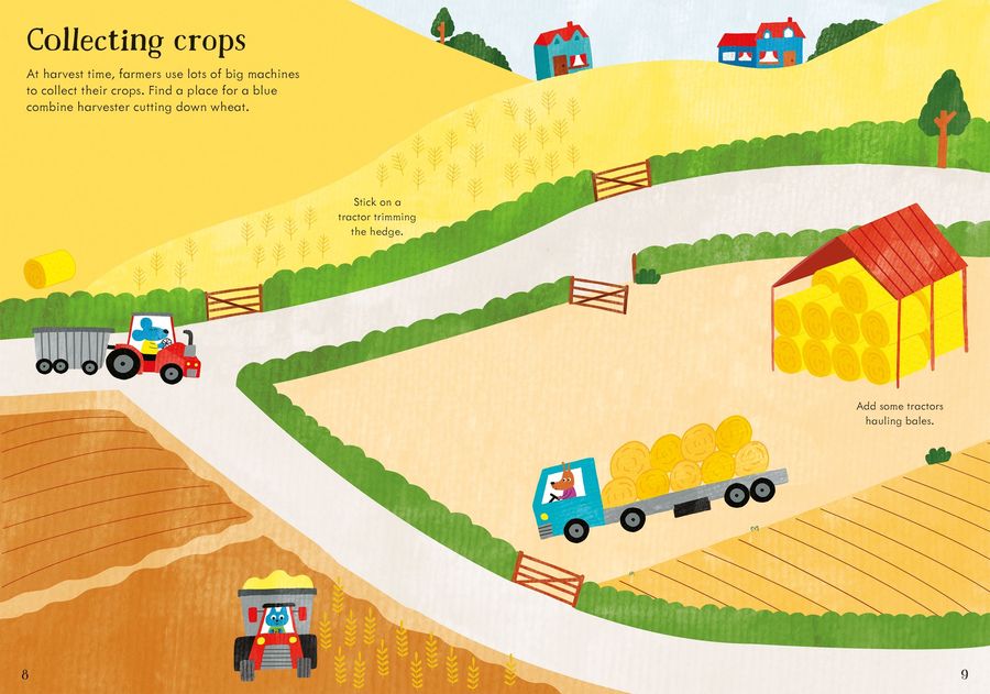 Usborne Little First Stickers Tractors and Trucks