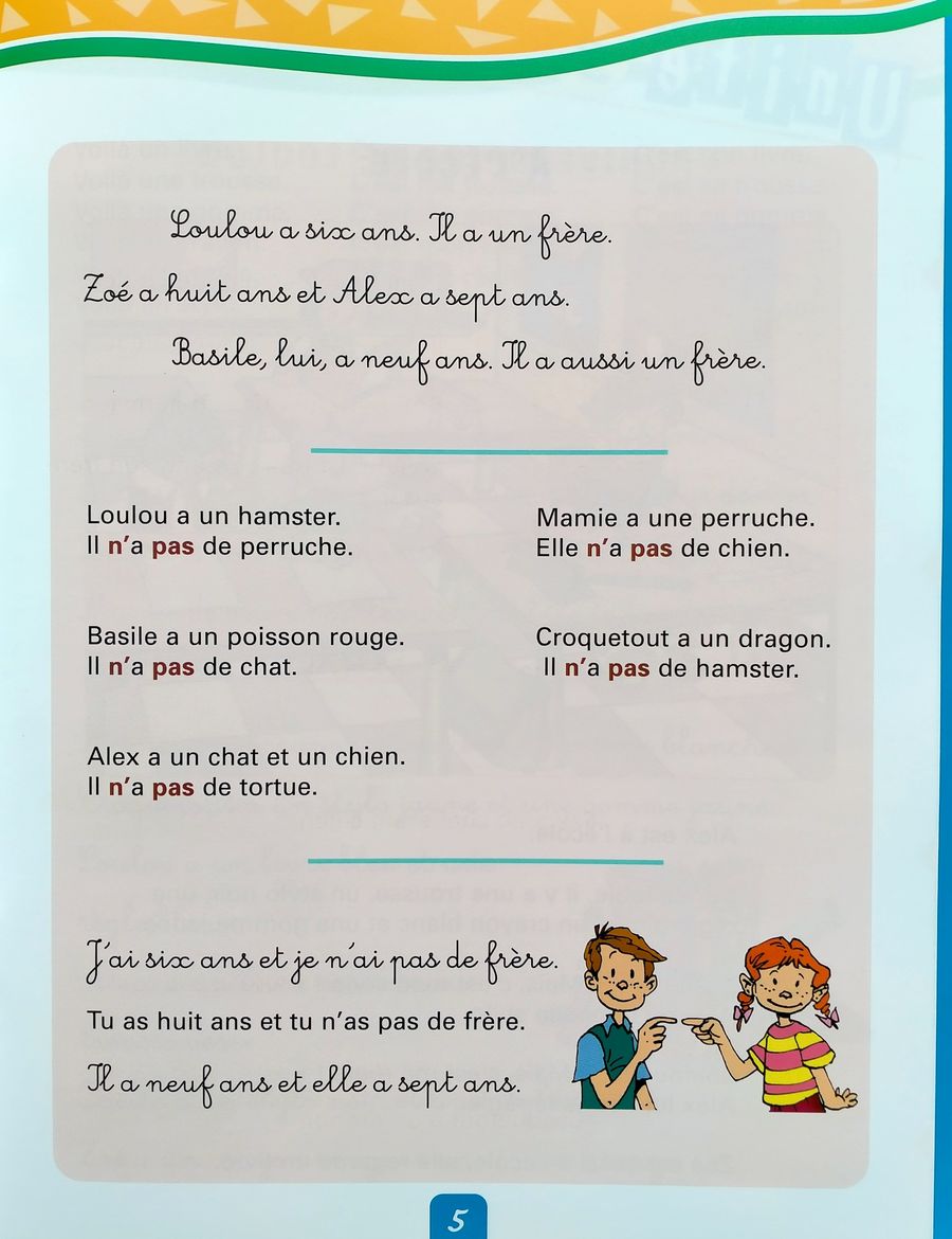 Alex et Zoe 1 Apprends a Lire Cahier de lecture