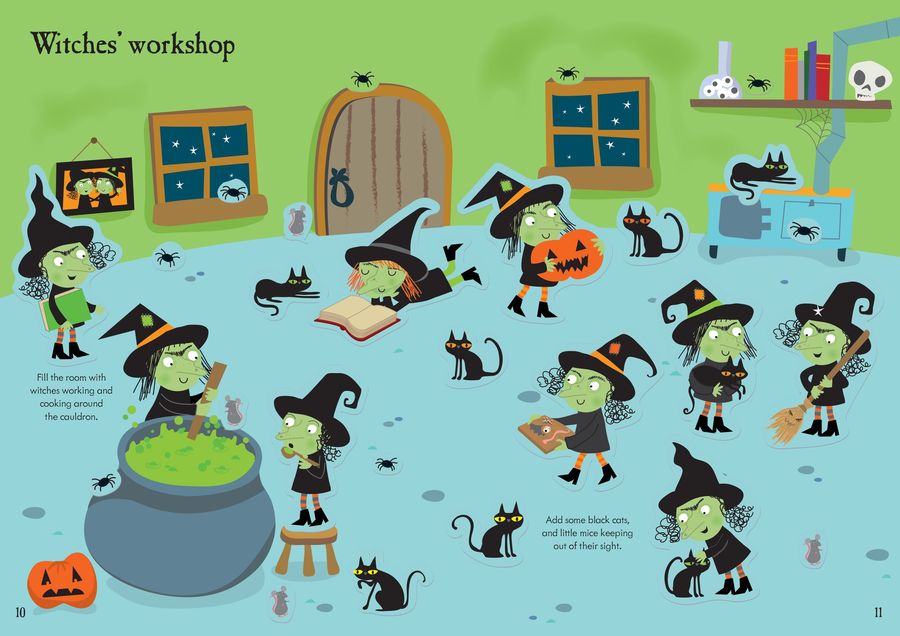 Usborne Little First Stickers Halloween