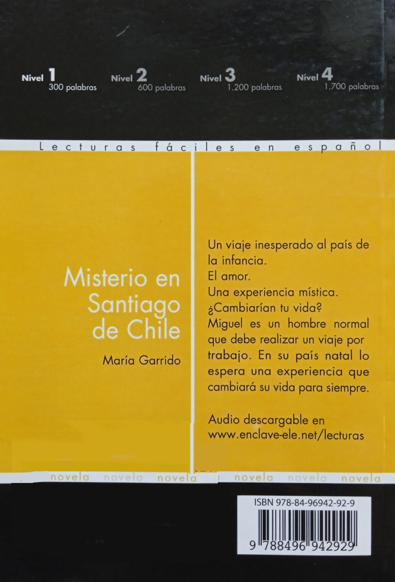 Lecturas faciles en espanol 1 Mistero en Santiago de Chile + audio descargable