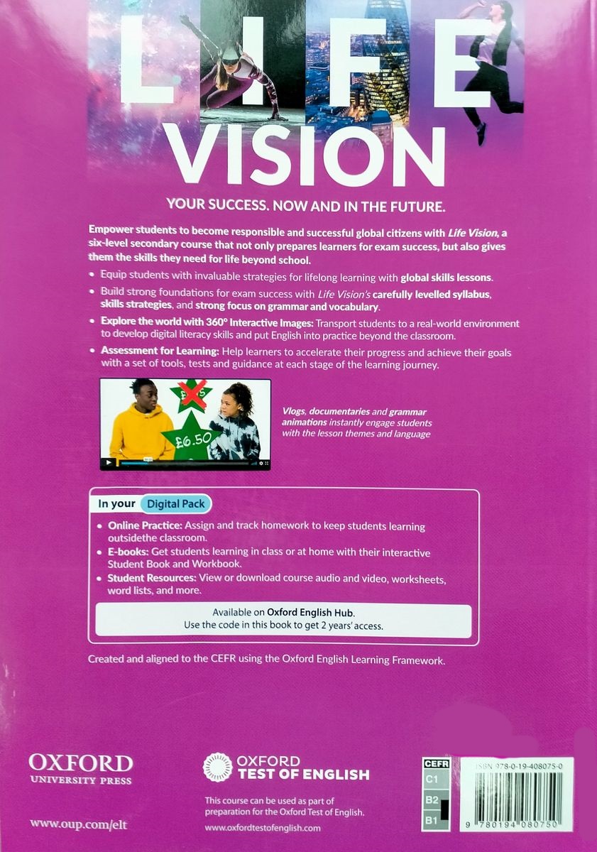 Life Vision Intermediate Plus Student Book with Digital Pack