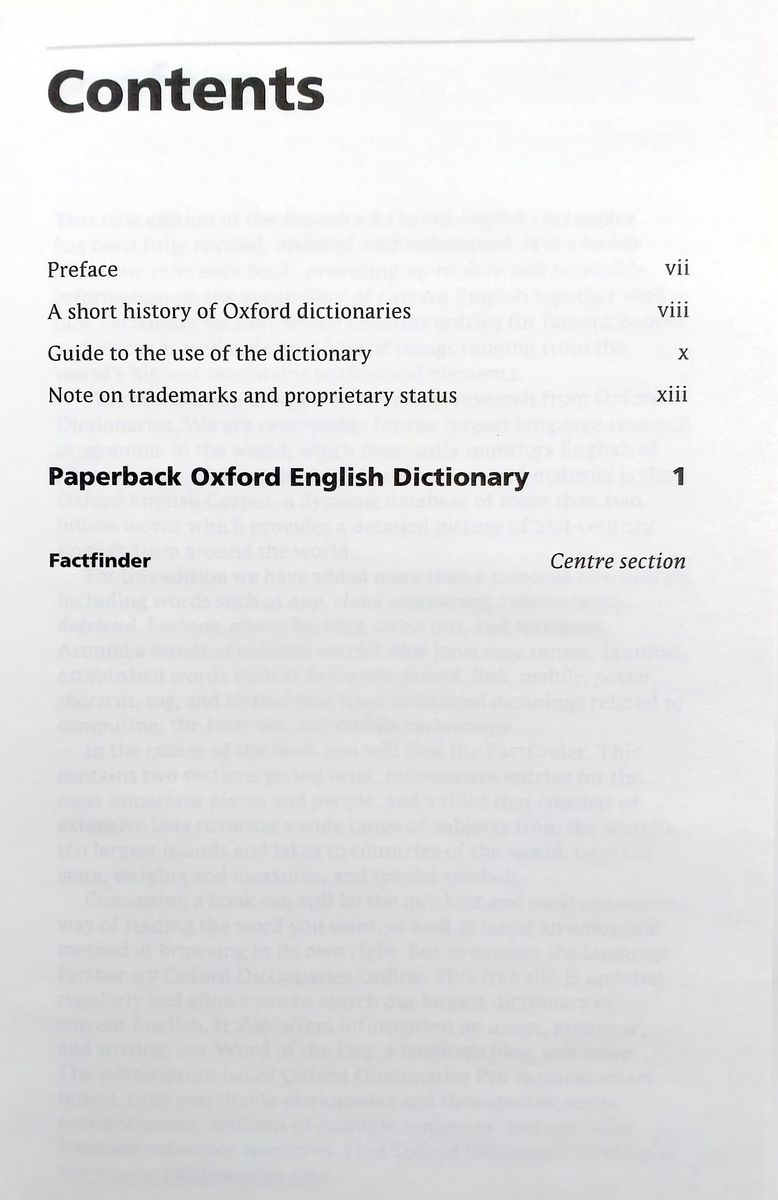 Paperback Oxford English Dictionary