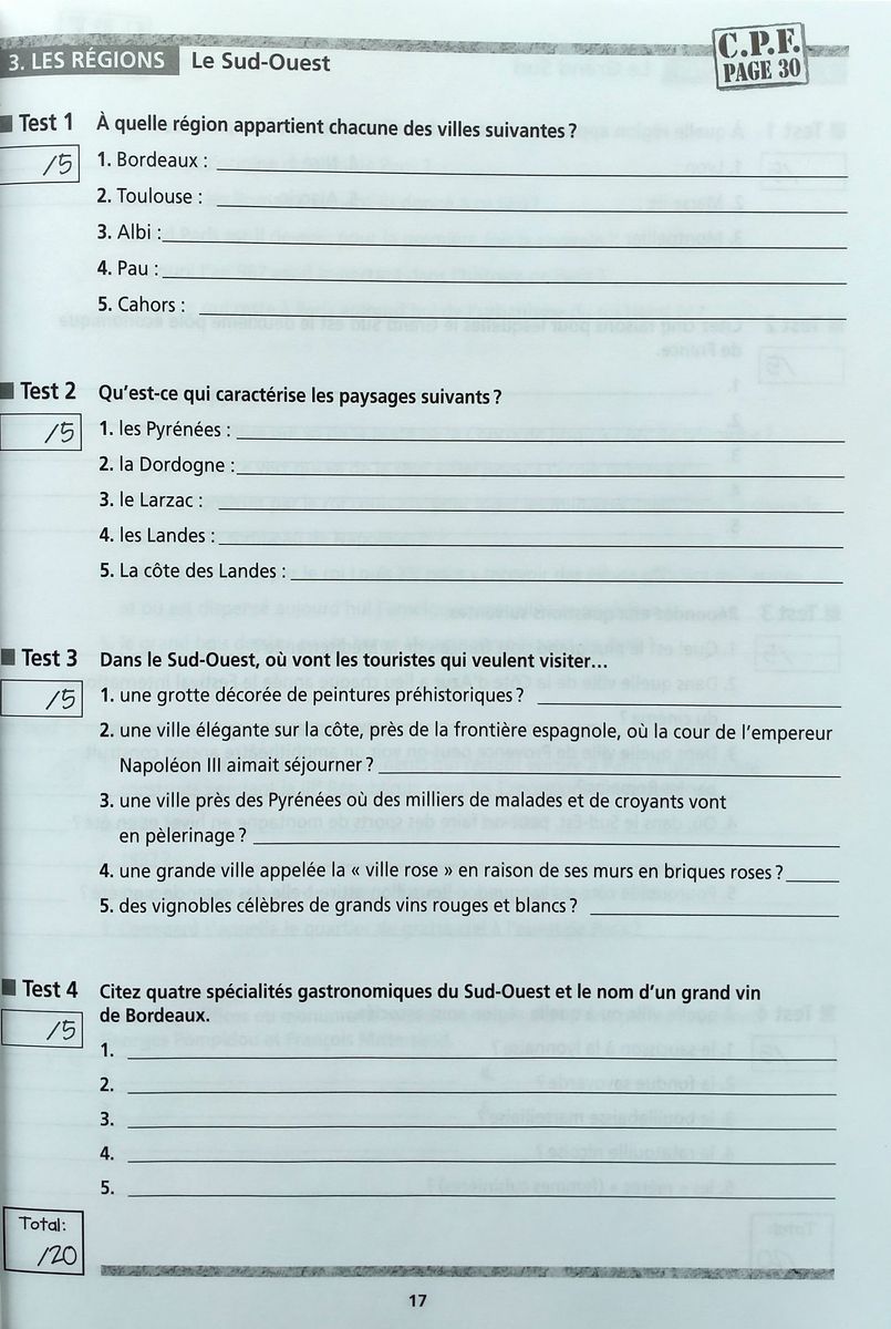 Civilisation Progressive du Francais Intermediaire Tests d'evaluation