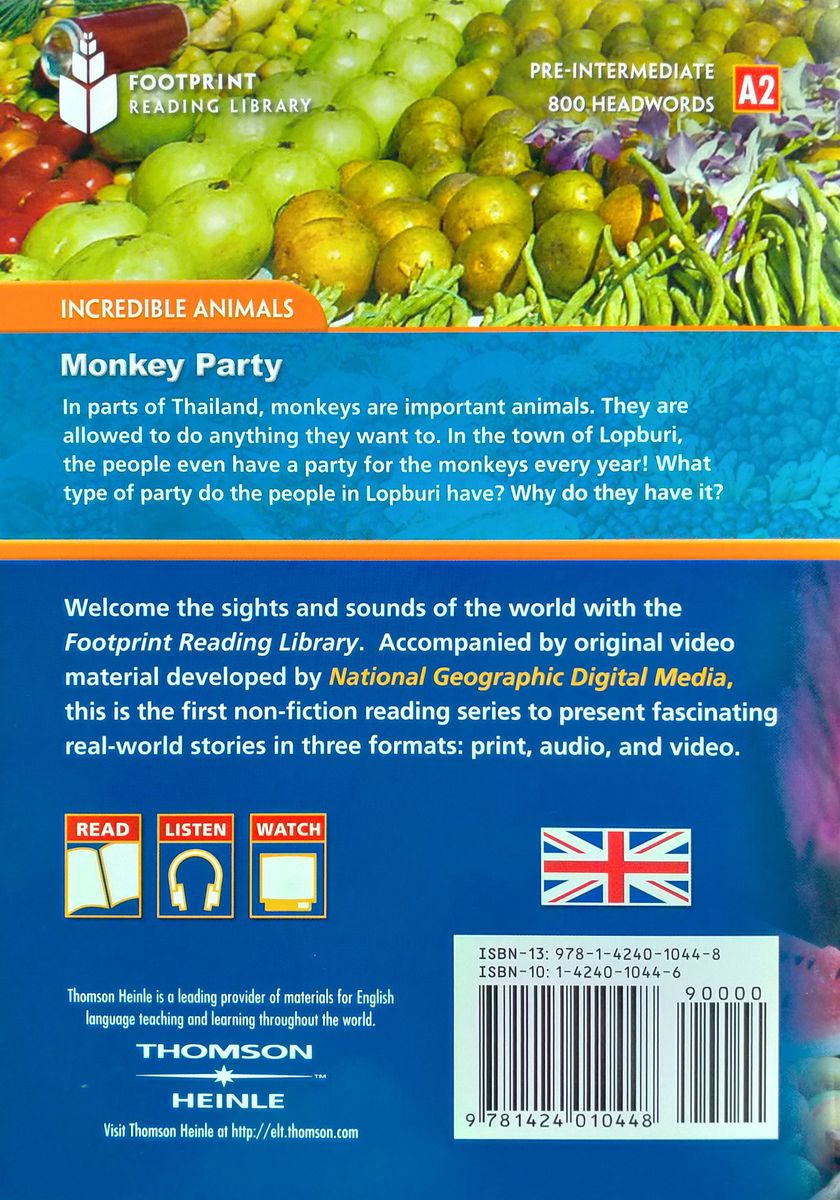 Footprint Reading Library 800 Headwords Monkey Party with Multi-ROM (A2)
