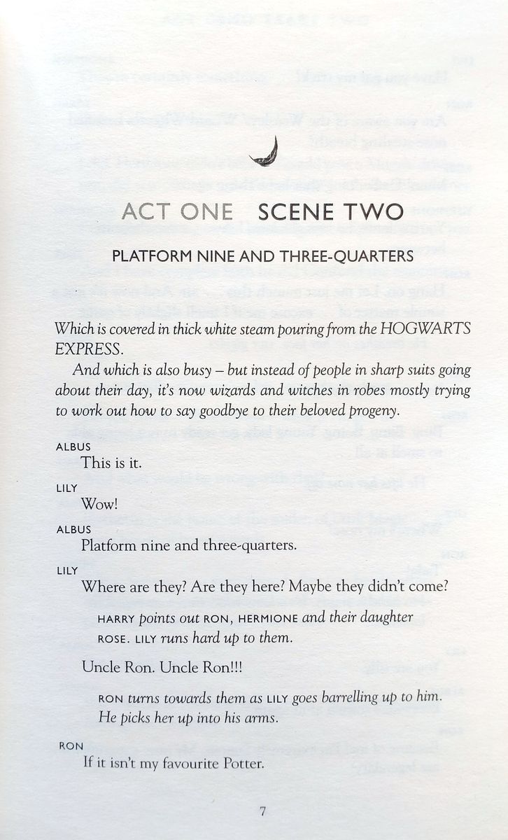 Harry Potter and the Cursed Child Parts One and Two Playscript