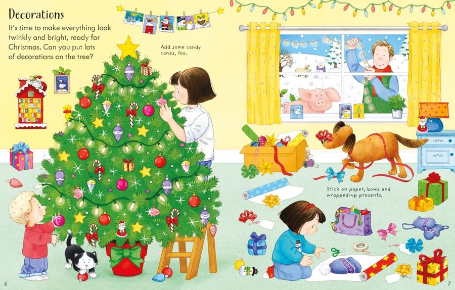 Usborne Poppy and Sam's Christmas Sticker Book