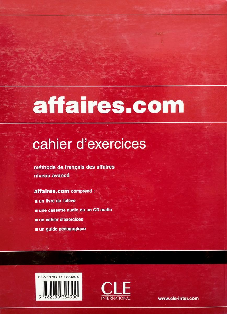 Affaires.com Avance Cahier