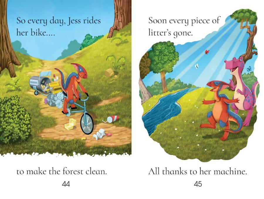 Usborne First Reading 3 Dinosaur Tales The Dinosaur Who Littered the Floor