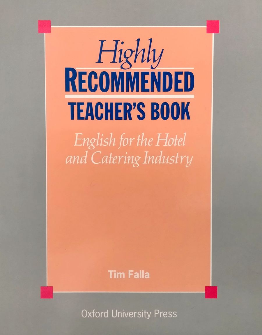 Highly Recommended Teacher's Book