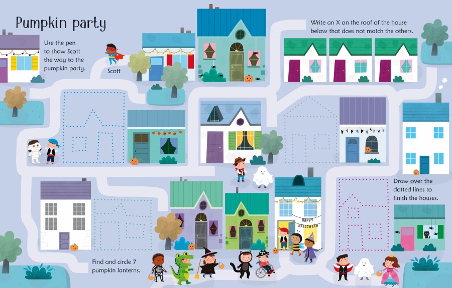 Usborne Wipe-Clean Halloween Activities