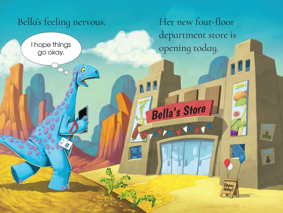 Usborne First Reading 3 Dinosaur Tales The Dinosaur who Ran the Store