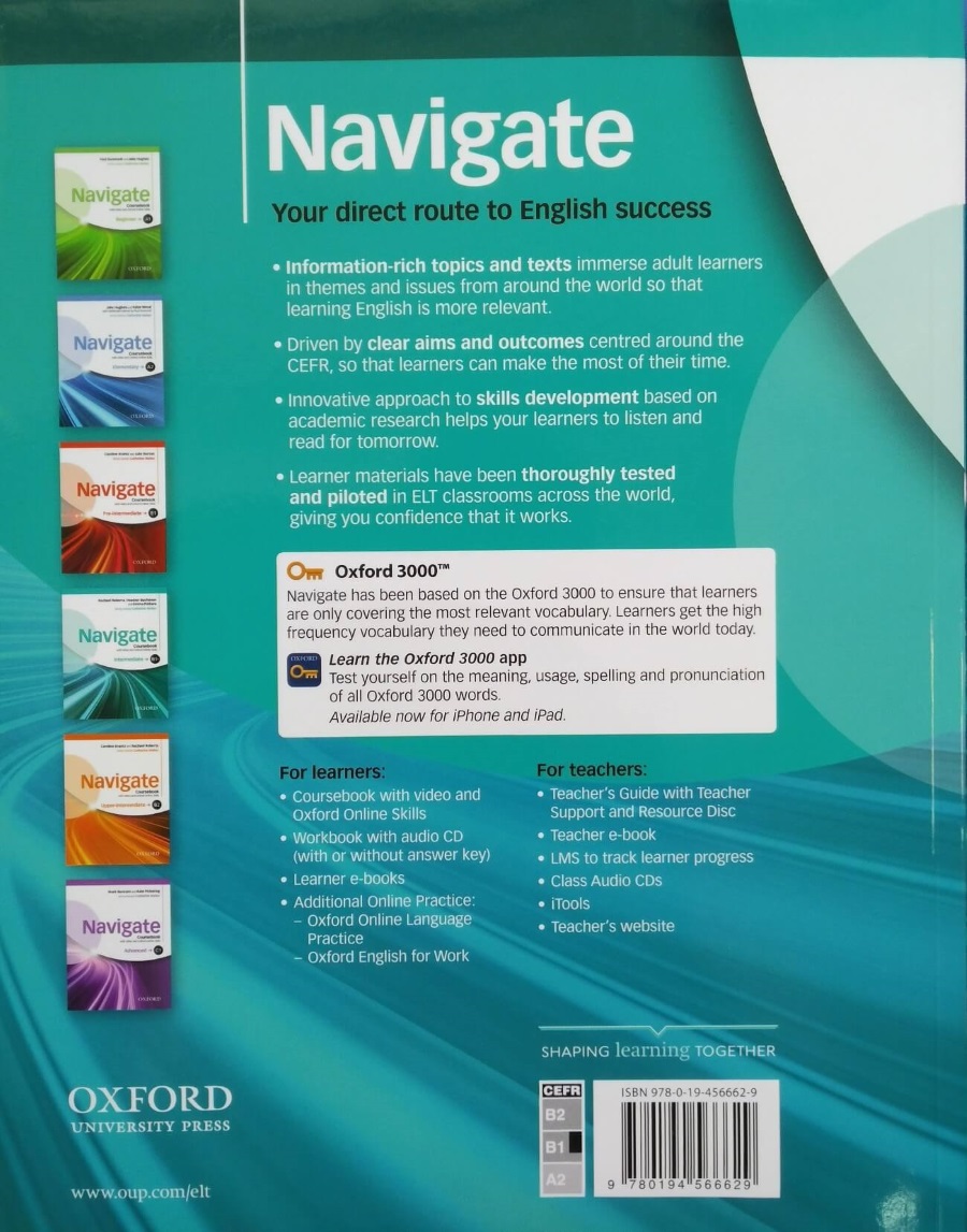 Navigate B1+ Intermediate Coursebook with DVD and Oxford Online Skills  купить недорого в интернет-магазине - RELOD | ISBN 9780194566629