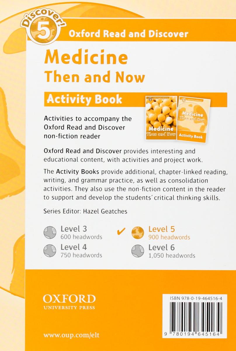 Oxford Read and Discover 5 Medicine Then and Now Activity Book