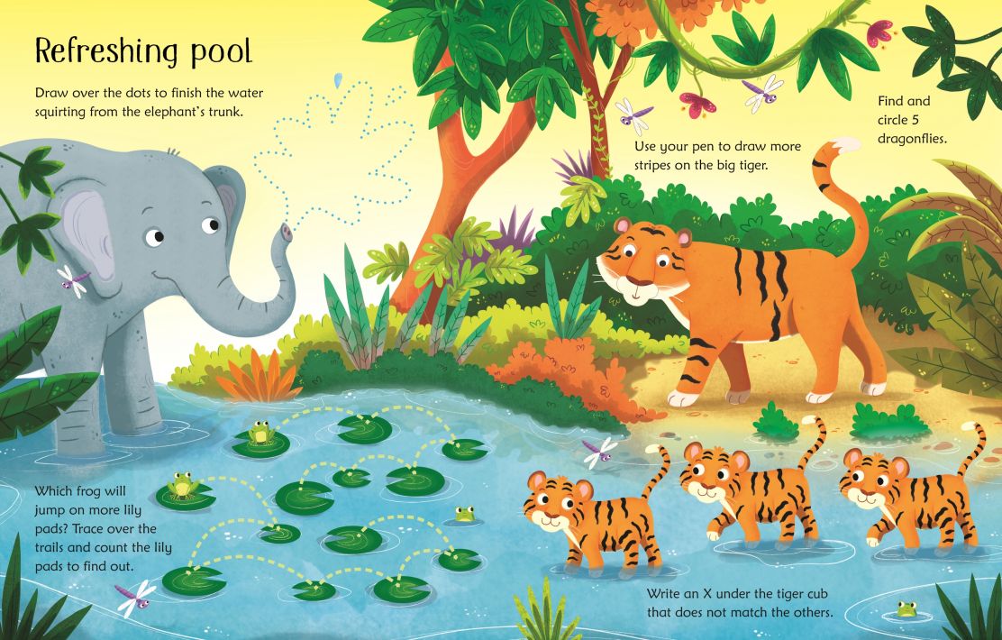 Wipe-Clean Jungle Activities