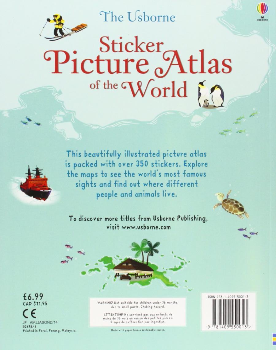 The Usborne Sticker Picture Atlas of the World