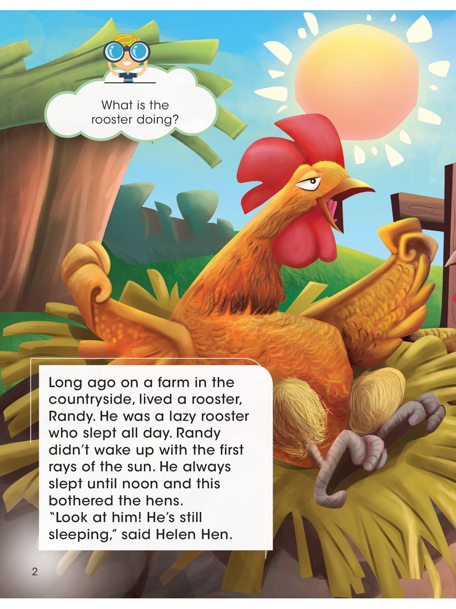 Short Tales 6 The Lazy Rooster Digibook Application