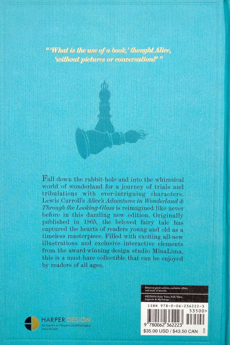 Alice's Adventures in Wonderland and Through the Looking-Glass MinaLima Edition (Illustrated with Interactive Elements)