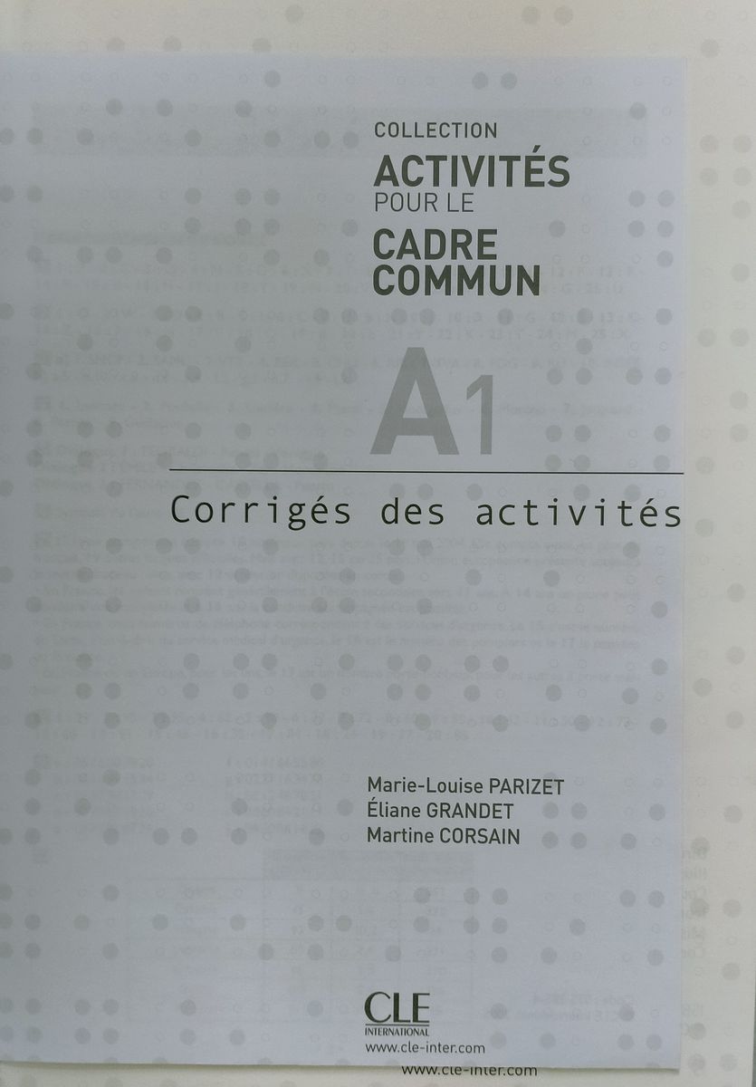 Activites pour le Cadre Commun Niveau A1 Livre de l'eleve + CD