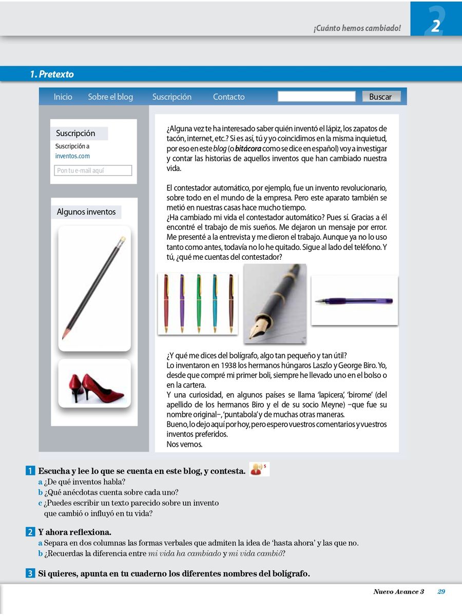 Nuevo Avance 3 Libro del alumno + CD