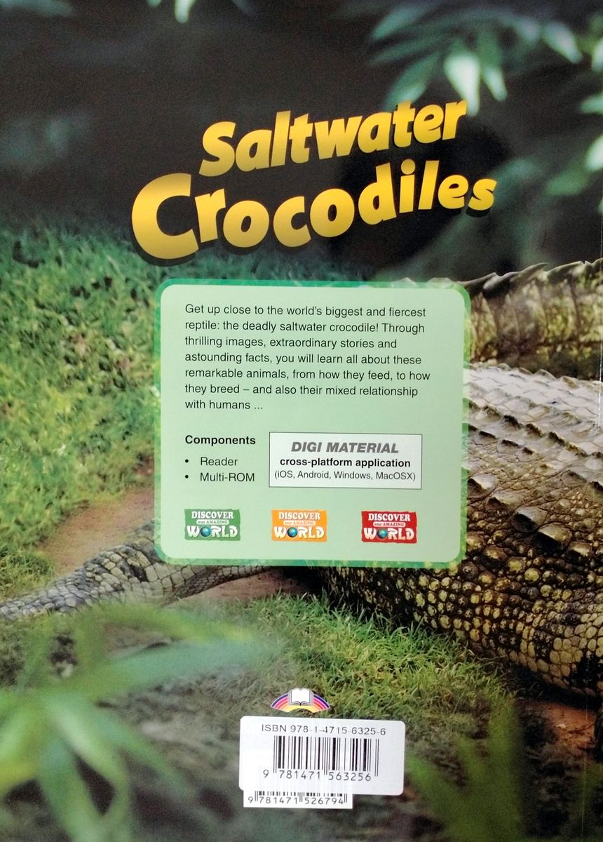 Discover Our Amazing World Saltwater Crocodiles with Digibook