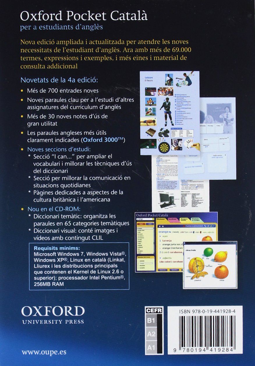 Diccionari Oxford Pocket Catala-angles - Angles-catala with CD-ROM