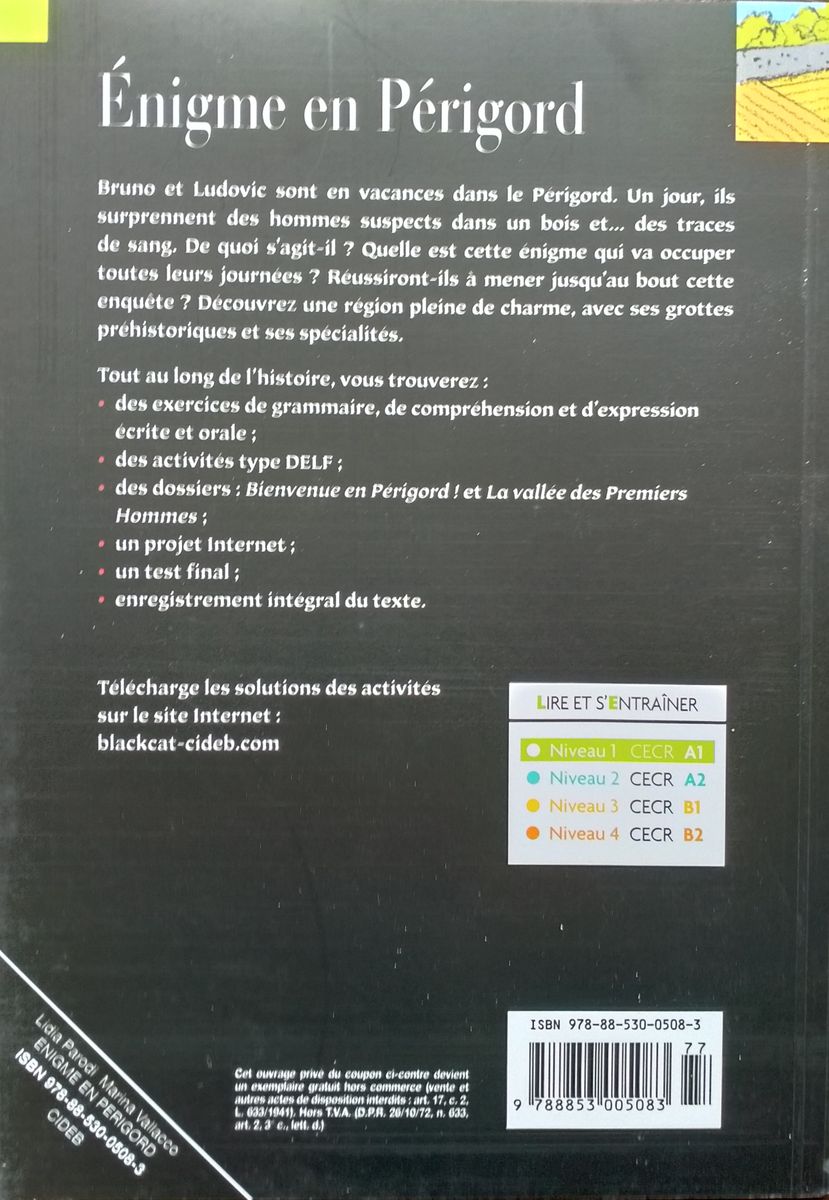 Lire et s'entrainer A1 Enigme en Perigord + audio