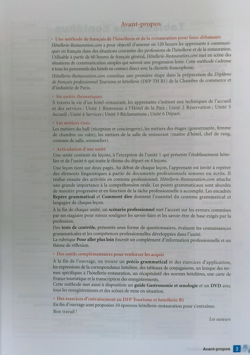 Hotellerie-restauration.com 2eme edition Livre de l'eleve + DVD-ROM