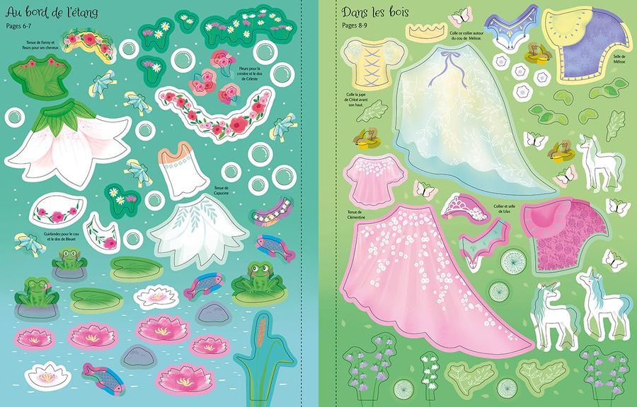 J'habille mes amies Les licornes