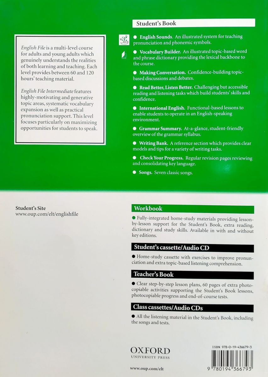 English File 3 Intermediate Workbook with Key