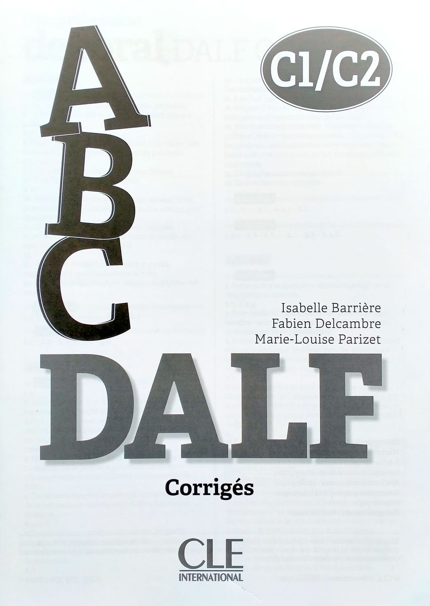 ABC DALF C1-C2 Livre + CD + web